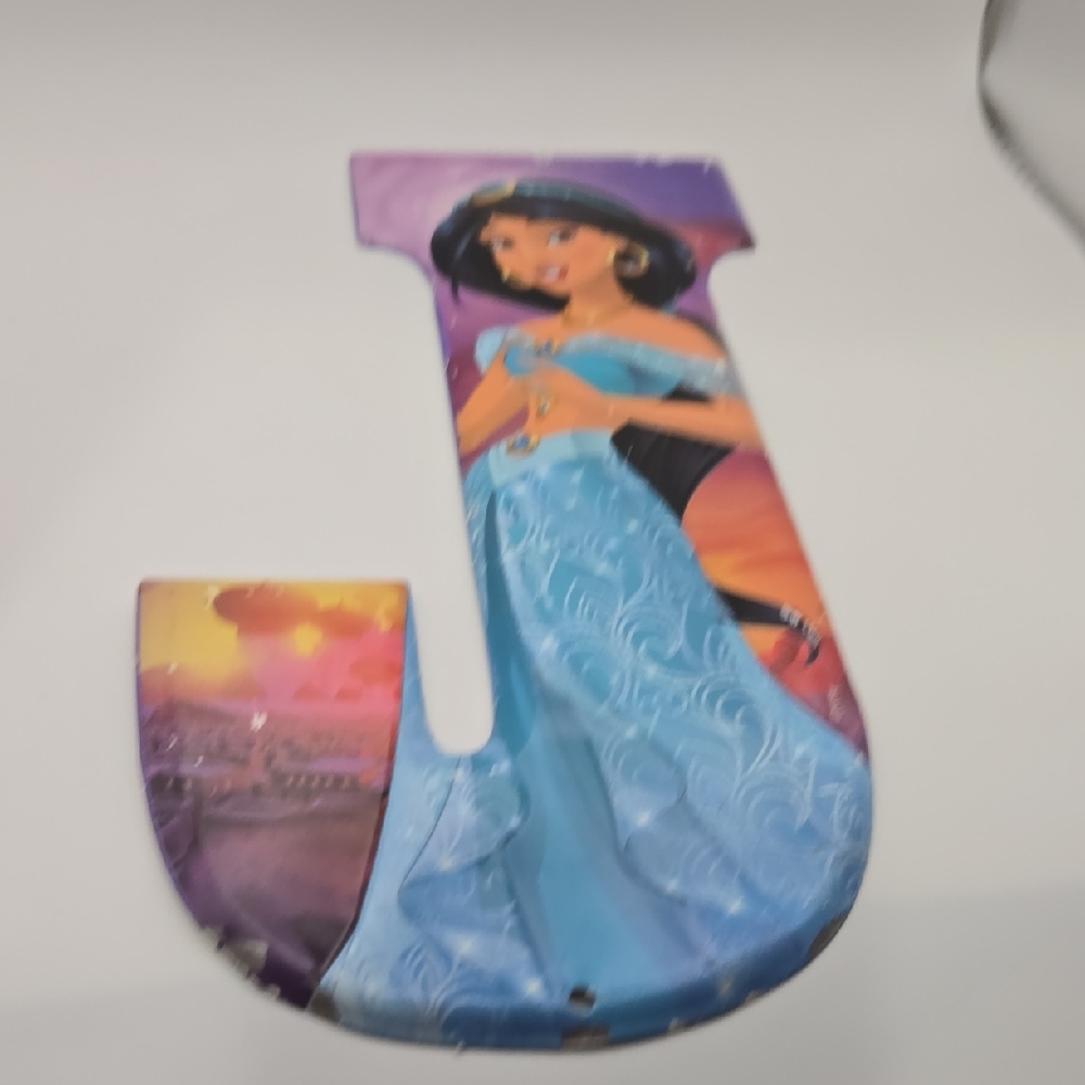 Jasmine J Metal Sign